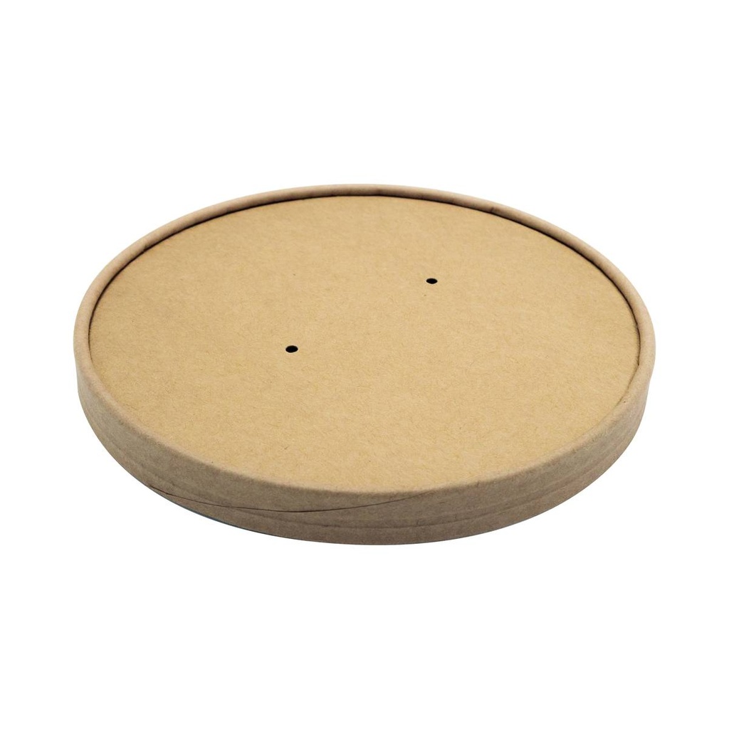 EB0059B COUVERCLE BOITE SALADE RONDE KRAFT BRUN 1300ML - vue 2