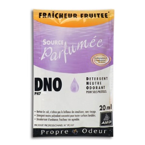 Détergent neutre odorant Fraîcheur Fruitée — Carton 250 dosettes 20 mL