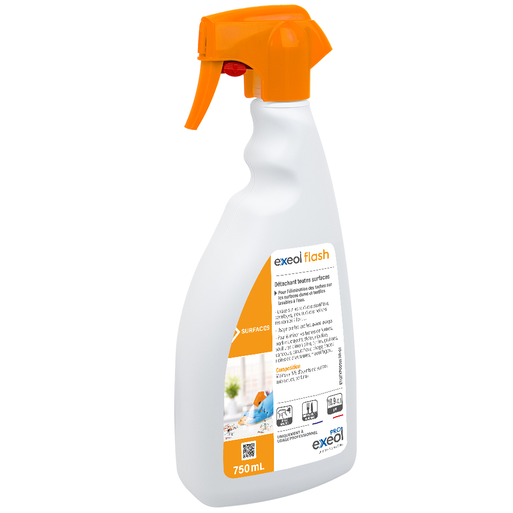 Détachant toutes surfaces — Exeol Flash spray 750 ml