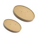 COUVERCLE BOITE SALADE RONDE KRAFT BRUN 1300ML /50 (PCB6)