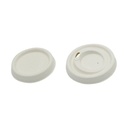 Couvercle BAGASSE pour gobelet 18cl 6oz - 72mm /50 (PCB20) -EN0364-EB0065-EB0019