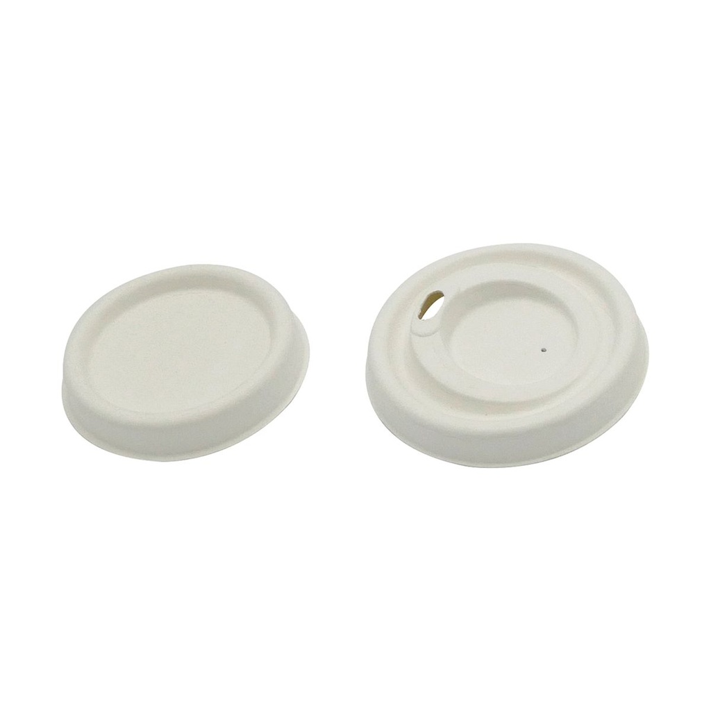 Couvercle BAGASSE pour gobelet 10cl 4oz - 72mm /50 (PCB20)