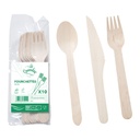 COUTEAUX BOIS 16.5cm paquets de 10 (PCB50)