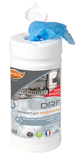 Lingettes désinfectantes alimentaires — pot 200 - DRF