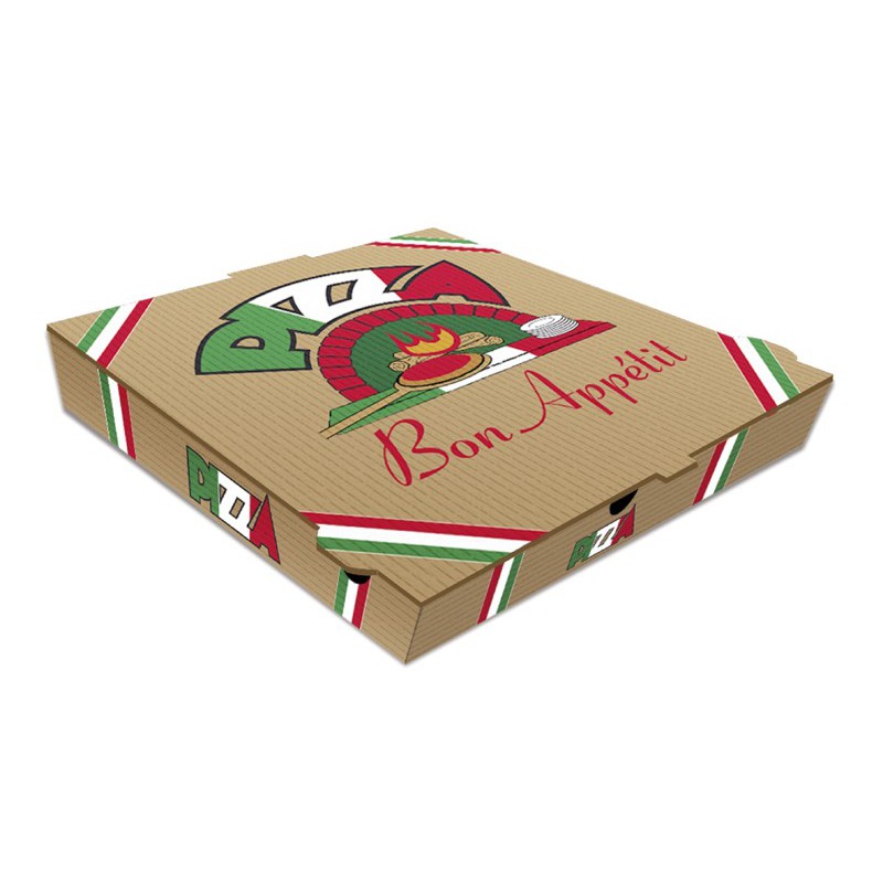 Boite pizza /100  kraft brun 29X29X4 (PCB1)