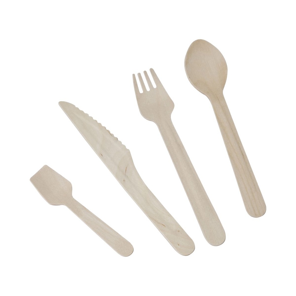 Cuillère à glace bouleau - 11cm /100 (PCB30)