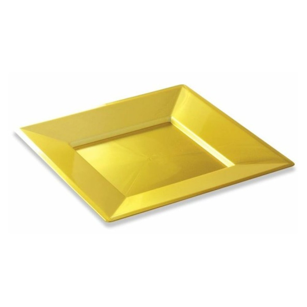 ASSIETTE CARREE PRESTIGE OR 24X24CM /12 (PCB8)