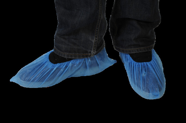 Surchaussure PP à semelle calandrée bleue — paquet de 50