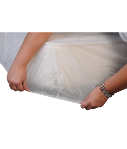 Drap-housse de lit jetable non-tissé 90 x 190 cm — carton de 100