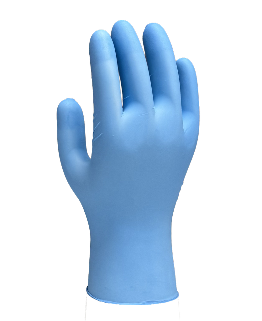 Gant nitrile bleu non poudré taille L — boîte de 100