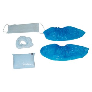 Kit visiteur de protection jetable 4 en 1 — carton de 100