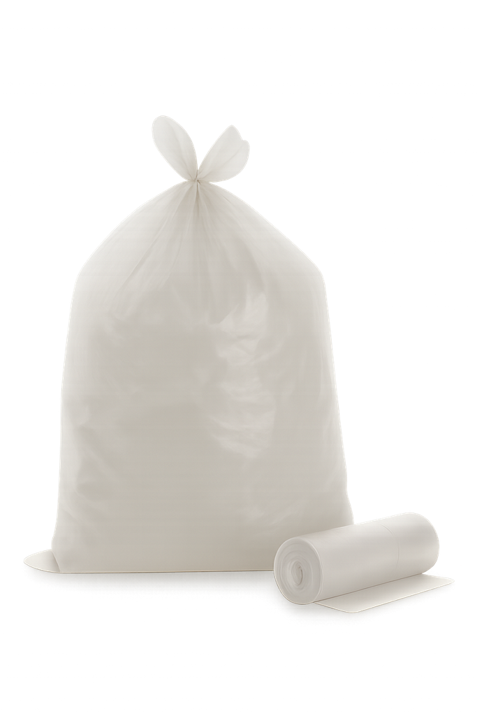 Sac poubelle blanc 20 L 10 µm corbeille — carton de 1000