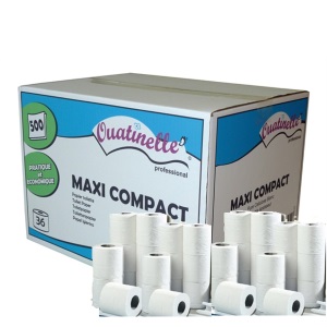 Papier toilette Maxi Compact ouate 75 m — 24 rouleaux