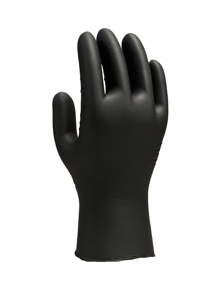 Gant nitrile noir non poudré taille M — boîte de 100