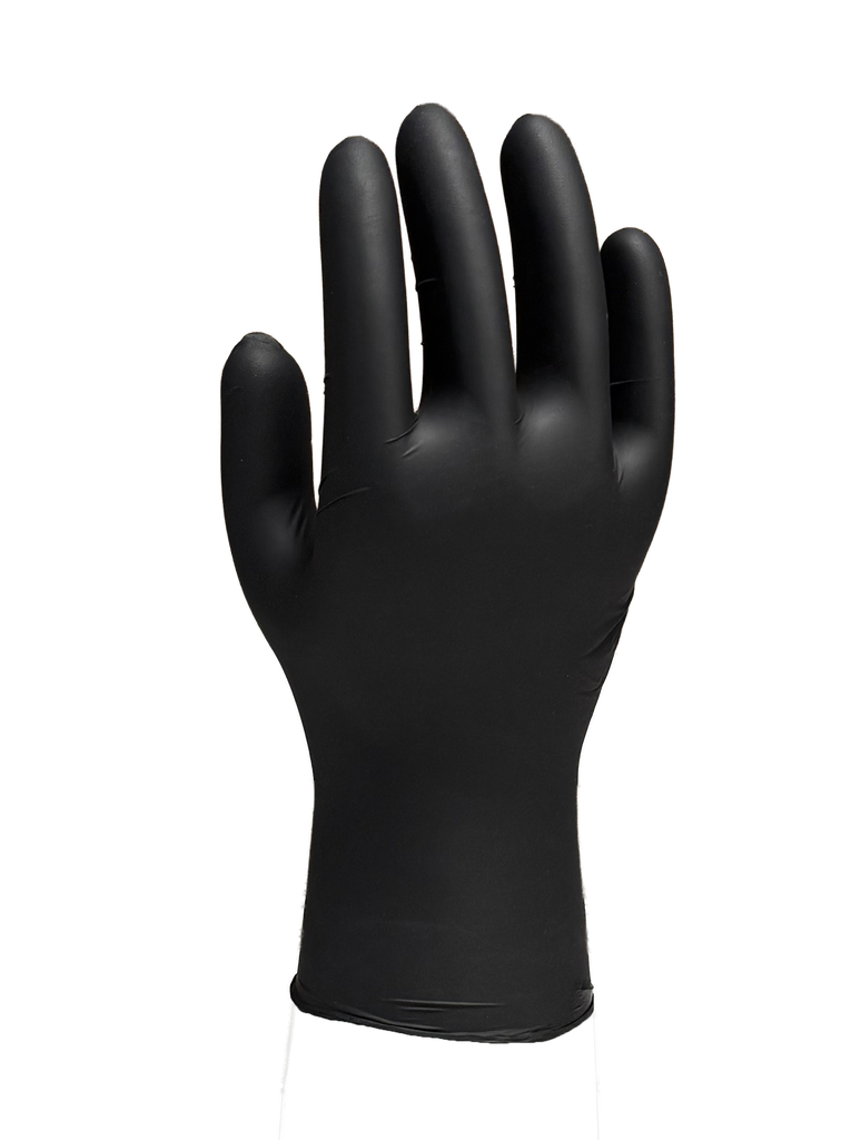 Gant nitrile noir premium non poudré taille L — boîte de 100