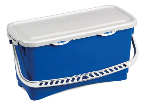 Seau 20 litres polypropylène avec couvercle TOP-DOWN - BLEU