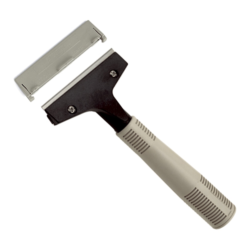 Grattoir vitre/sol 10cm poig plast 15cm