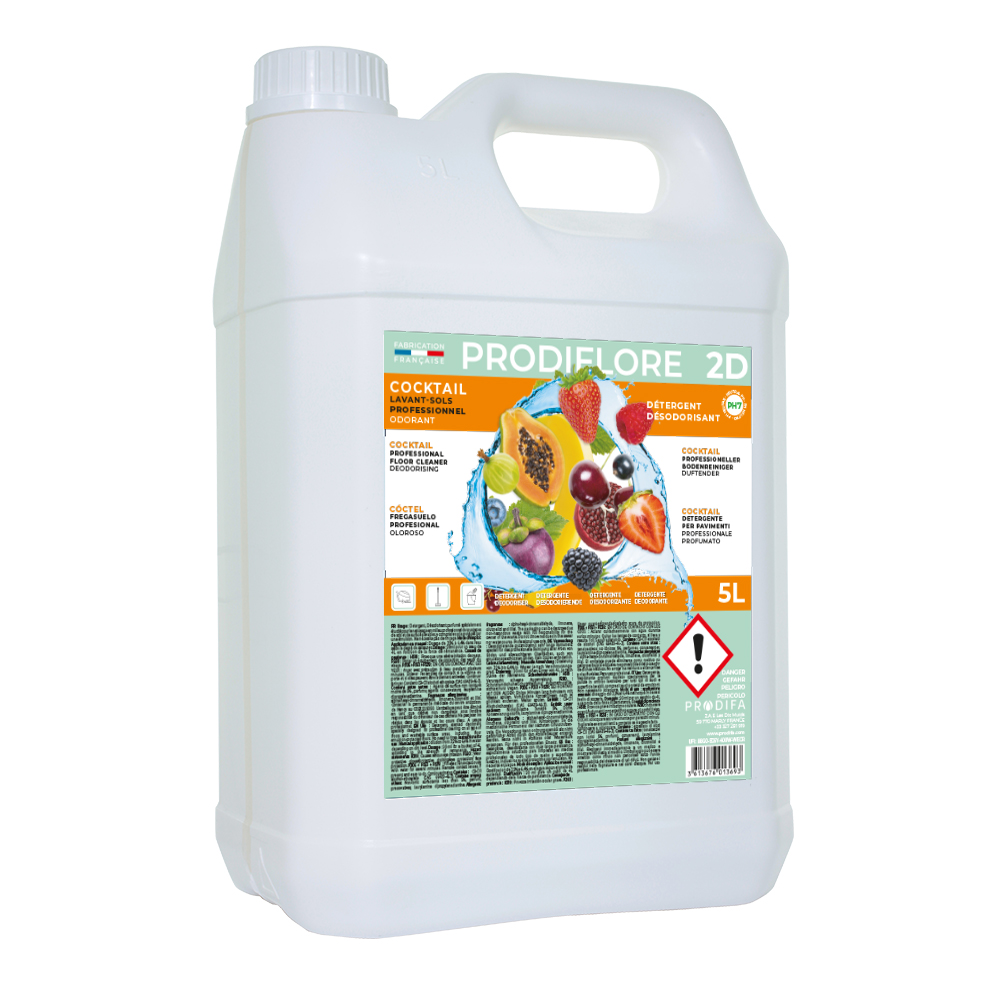 Détergent désodorisant lavant sols Cocktail — 2DO 5L