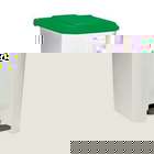 POUBELLE A PEDALE - 100L - UTILO - BLANC / VERT