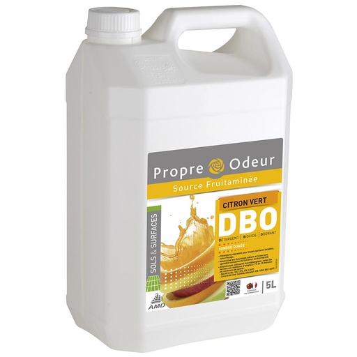 [DE0016] Détergent désinfectant désodorisant sols Citron vert — DBO 5L