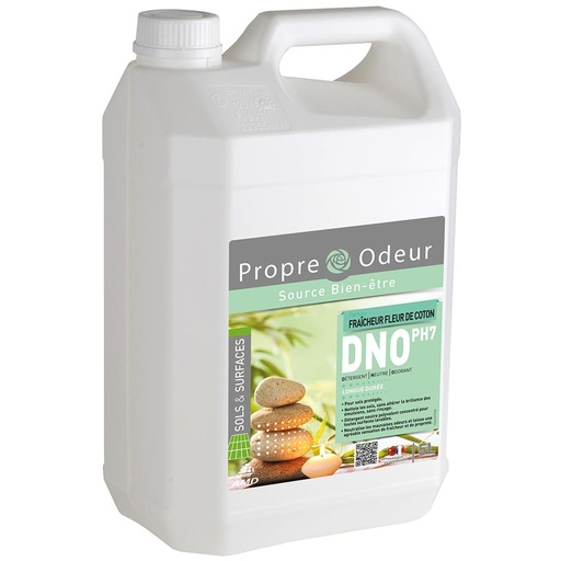 [DE0177] Détergent neutre parfumé sols Fleur de coton — DNO 5L