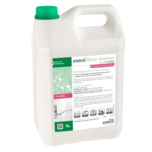 [DE0263] Détergent désinfectant parfumé Floral 5L formule modérée