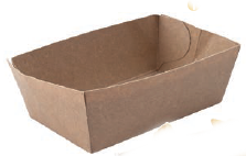 [EB0002] BARQUETTE CARTON BRUN SANS IMP 120x70x45mm /250 (PCB2)