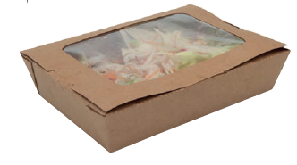 [EB0009] LUNCH BOX A FENETRE 105x80x65 mm kraft brun /50 (PCB4)