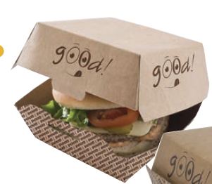 [EB0017] BOITE BURGER GOOD GM 140x140x80mm /100 (PCB6)