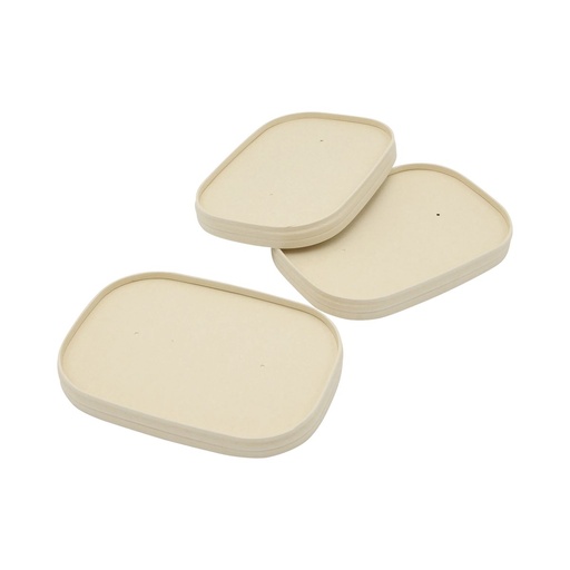 [EB0056] Couvercle Barquette Bambou (CHAUD/FROID) - BAMBOU - 170x120mm / 50 (PCB6)
