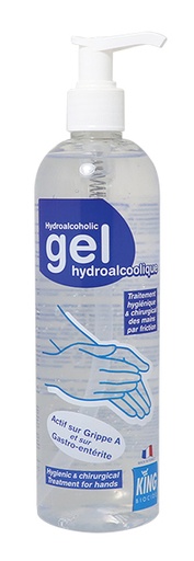 [EG0018] Gel hydroalcoolique professionnel mains — flacon pompe 400 ml
