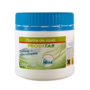 [EG0049] Javel pastille 500 g  boite de 145 (PCB12)