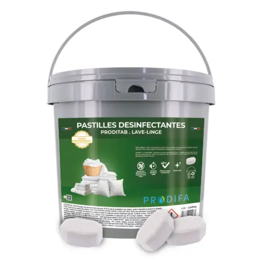 [EG0054] Lessive pastille lave linge désinfectante seau de 125 pastilles