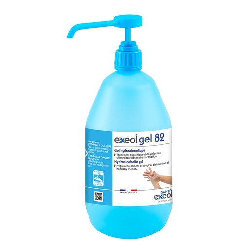 [EG0111] Gel hydroalcoolique professionnel — flacon 1 L avec pompe