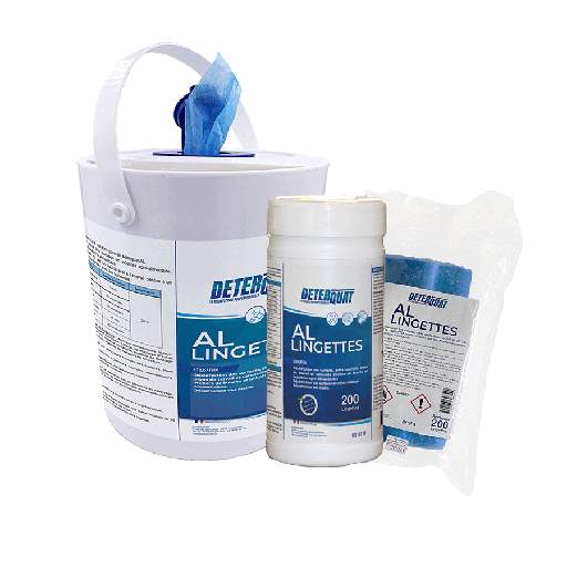 [EG0164] Seau de 1000 lingettes désinfectantes alimentaires sans rinçage - DETERQUAT AL