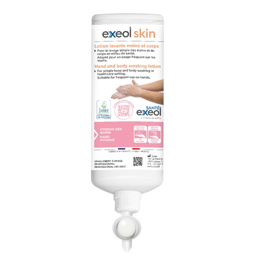 [EG0165] Gel lavant doux mains et corps peaux sensibles — 1 L - Exeol Skin