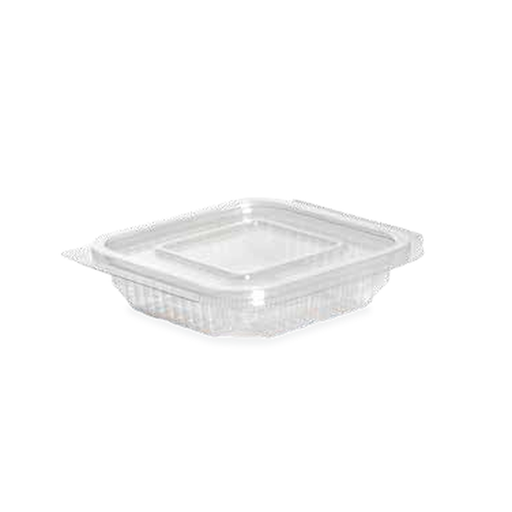 [EN0026] Barquette salade charniére carrée 150 ml APET (temoins repas)/50 (PCB12)