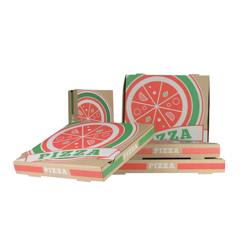 [EN0065] Boite pizza /100  kraft brun 33X33X4 (PCB1)