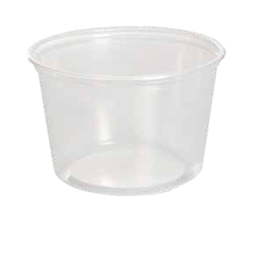 [EN0224] Pot à coulis translucide 500 PP 16oz /50  Diam.110X85 (PCB20)