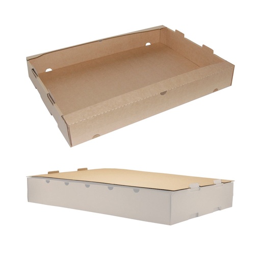 [EN0462] Cagettes de transport en Carton brun/50 - 580 x 425 x 80 mm