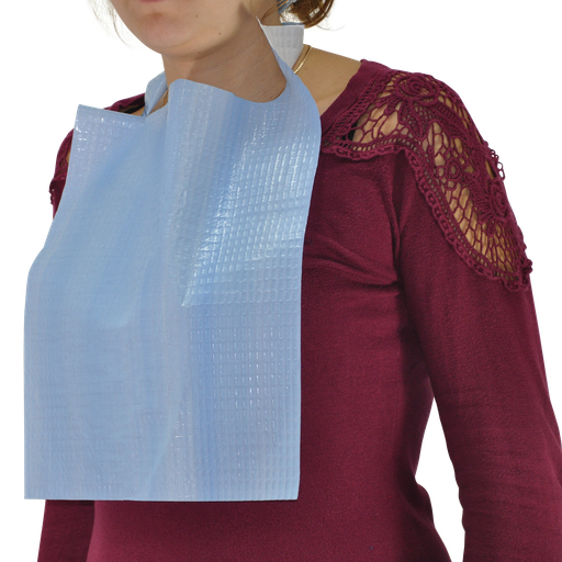 [HY0148] Bavoir enfant jetable ouate et PE 30 x 35 cm — carton de 1500
