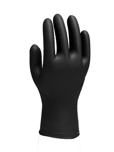 [HY0178] Gant nitrile noir premium non poudré taille XL — boîte de 100