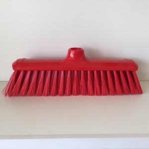 [MB0005] Balai 1/2 dur alimentaire 29 cm code couleur HACCP — rouge