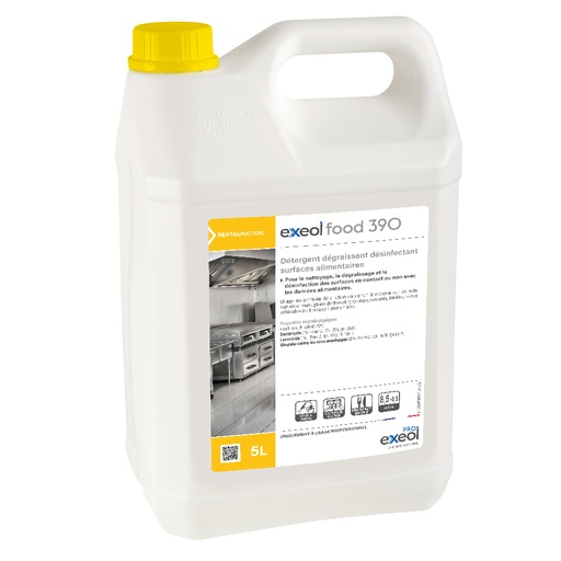 [MB0065] Détergent dégraissant désinfectant alimentaire — Exeol Food 390 5L