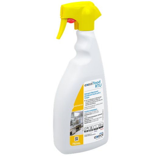 [MB0090] Désinfectant dégraissant alimentaire PAE — Exeol Food RTU 750 ml