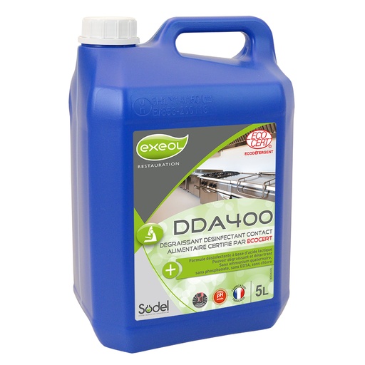 [MB0133] Détergent détartrant désinfectant écocert contact alimentaire — 5 L