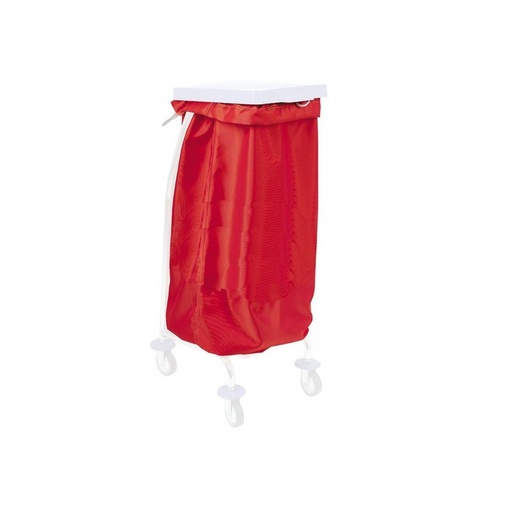 [MN0331] SAC A LINGE UNI ROUGE HAUTEUR 100CM TISSU SCLETEX (PCB50)